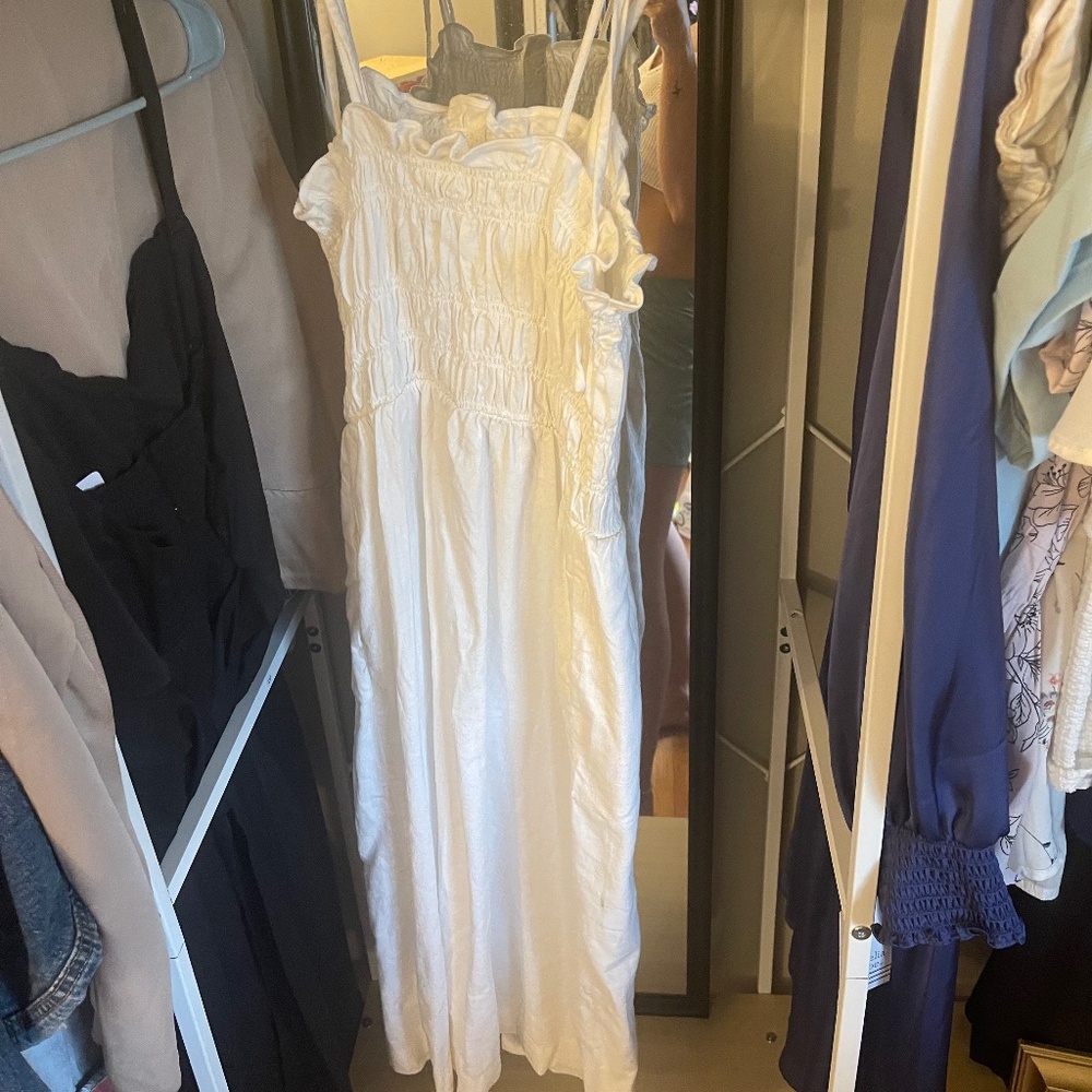 Sz sm white summer dress
